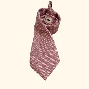 Pink Vineyard Vines Whale Silk Tie preppy richdad countryclub